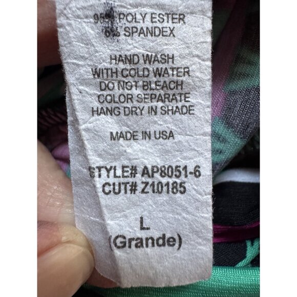 Giddy Up Glamour Womens Geometric Print Pants L USA Polyester/Spandex - Picture 7 of 16